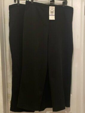 PERFECT NWT ALFRED DUNNER 2 PAIRS SIZE 18P OF PERFECT ELASTIC WAIST PANTS